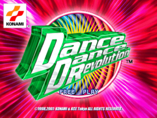 Dance Dance Revolution: Extra Mix title screen for Playstation